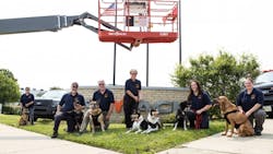The Midwest K9 Emergency Response Team will benefit from new underwater sonar technology and chest protectors for the dogs The Midwest K9 Emergency Response Team will benefit from new underwater sonar technology and chest protectors for the dogs