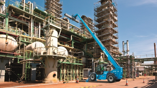 A Genie GTH1256 telehandler on the job Genie is one of Terex39s most profitable divisions