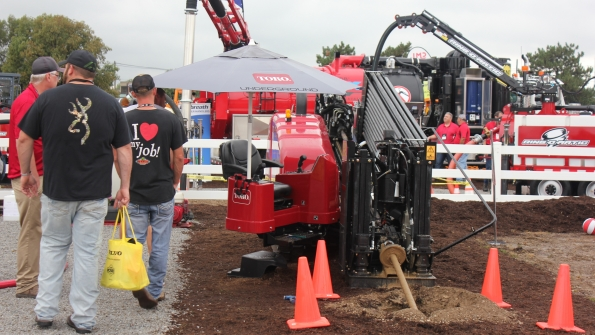Toro demonstrates its horizontal drilling equipment at a recent trade show