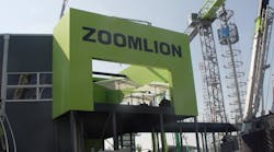 Zoomlion&apos;s stand at Bauma earlier this month.