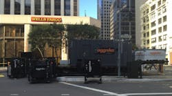 Aggreko generators powering events near the Super Bowl early this year.