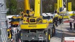 Grove cranes at Manitowoc39s stand at Bauma Grove cranes at Manitowoc39s stand at Bauma