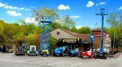 Located in a former hamburger restaurant, Durante Rentals&apos; sixth location is in West Nyack, N.Y. Relish and mustard with that scissorlift please!