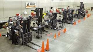 Crown Equipment now has eight regional training centers where technicians can be trained hands-on with four students to each instructor.