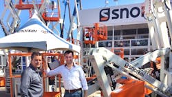 Arjan Roelse from Omega Snorkel39s Dutch distributor left with Makkina founder and owner Jos de Koster at Snorkel39s Bauma stand Arjan Roelse from Omega Snorkel39s Dutch distributor left with Makkina founder and owner Jos de Koster at Snorkel39s Bauma stand