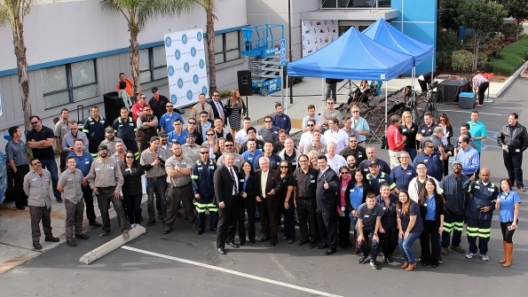 Noble Iron staff and guests at last year39s Grand Opening of its Pico Rivera Calif facility in the Los Angeles area
