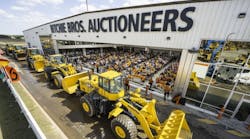 April auction sales of rental and construction equipment tracked by Rouse declined 9.3 percent in value compared to March.