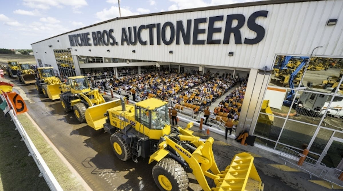 April auction sales of rental and construction equipment tracked by Rouse declined 9.3 percent in value compared to March.