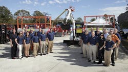 HERC employees at the opening of its Sanford Fla branch last year HERC employees at the opening of its Sanford Fla branch last year