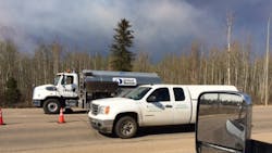 United Rentals tanker provides assistance to residents fleeing the devastating Ft MacMurray fires in Alberta recently United Rentals tanker provides assistance to residents fleeing the devastating Ft MacMurray fires in Alberta recently