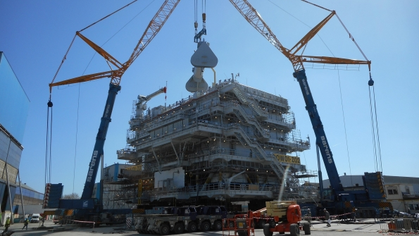 Terex cranes at work in Belgium