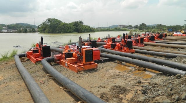 Among Xylem&apos;s many international projects, it sent 15 diesel-driven pumps to Panama to fill a set of basin locks with 1.7 billion gallons of water as part of the Panama Canal expansion.