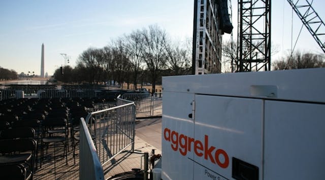 Much of Aggreko&apos;s business involves powering large events such as presidential inaugurations (above), Olympics, Super Bowls and more.