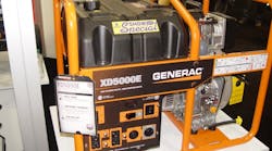 A Generac portable generator at The Rental Show earlier this year.