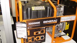 A Generac portable generator at The Rental Show earlier this year A Generac portable generator at The Rental Show earlier this year