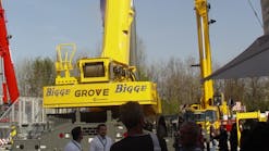 A Bigge Crane manufactured by Grove at Bauma earlier this year.