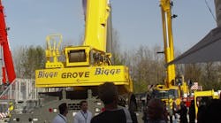 A Bigge Crane manufactured by Grove at Bauma earlier this year.