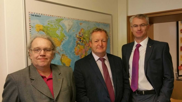 Harald Fries left and Rupert DouglasJones will augment IPAF39s technical capability In the middle is Chris Wraith IPAF39s technical and safety executive