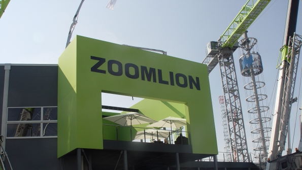 Zoomlion39s stand at the Bauma show in Munich earlier this year