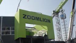 Zoomlion39s stand at the Bauma show in Munich earlier this year