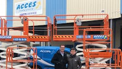 Acces Industrie sales director David Beltrame and regional director Emmanuel CleyetMaret with new Snorkel machines at Acces Industrie39s Lyon France branch Acces Industrie sales director David Beltrame and regional director Emmanuel CleyetMaret with new Snorkel machines at Acces Industrie39s Lyon France branch