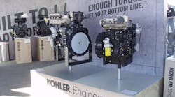Kohler engines on display at World of Concrete in Las Vegas in 2016.