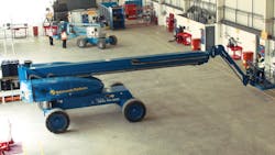 A Nationwide Platform lift is serviced at a Lavendon shop A Nationwide Platform lift is serviced at a Lavendon shop