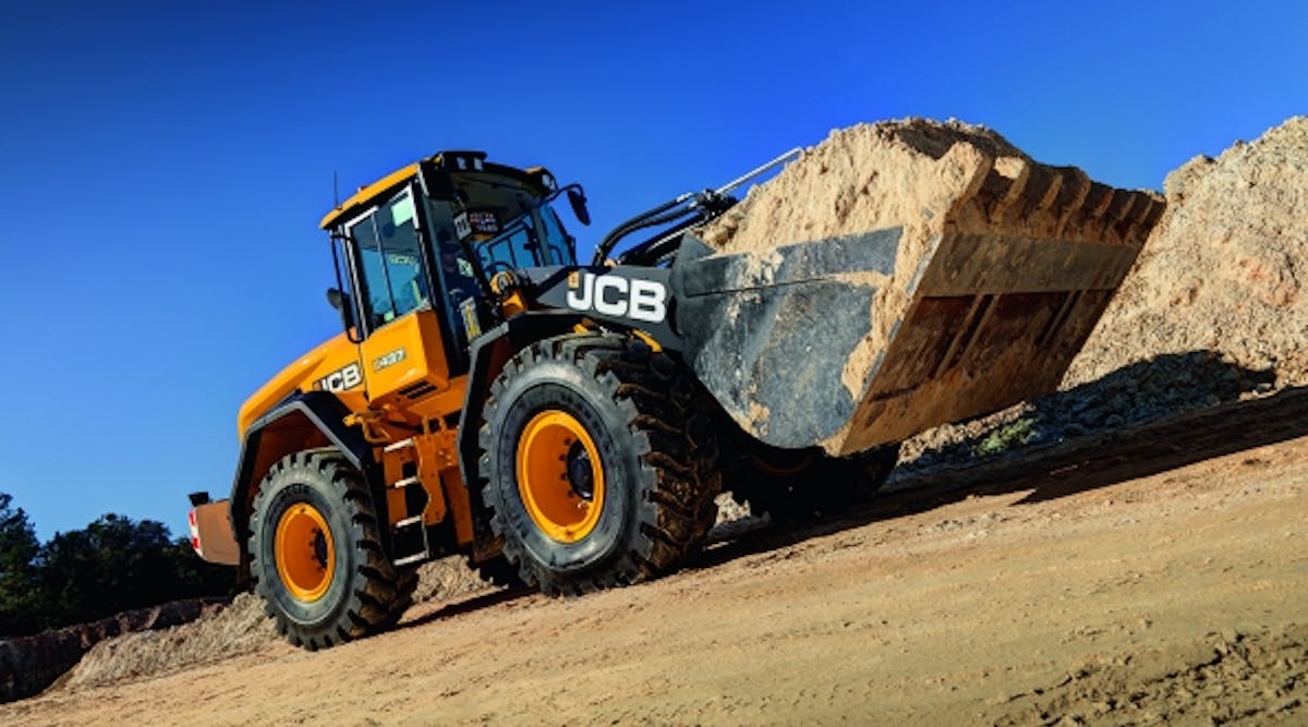 JCB is contributing a 437 wheel loader (pictured) and a 3CX backhoe to help with clean-up efforts in the Savannah, Ga., area after Hurricane Matthew caused nearly $100 million in damage in Georgia alone.
