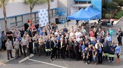 Noble Iron staff at the grand opening of its new Pico Rivera, Calif., headquarters a year ago.