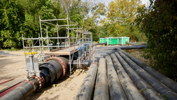 Sunbelt Rentals pumps on a bypass job