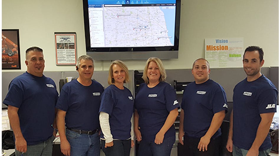 National Lift Truck&apos;s new customer service team has a combined 125 years in the material handling equipment industry and customer service. From left: Scott Pierce, Mike Spalo, Renee Kaspar, Holly Diemer, Alan Perri, Kyle O&rsquo;Brien. Not pictured is Michael Rohrbach.