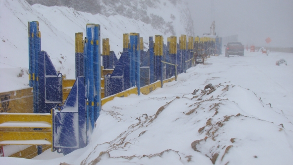 A National Trench Safety jobsite in weather similar to what it will experience in New England winters