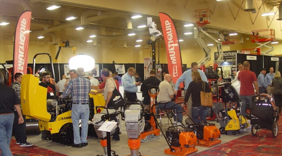 Multiquip does a brisk business at last year&apos;s Rental Rally.