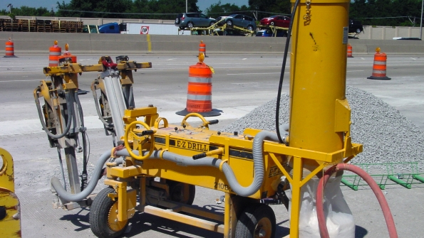 EZ Drill dust collection systems are designed to protect concrete workers from breathing in harmful crystalline silica dust