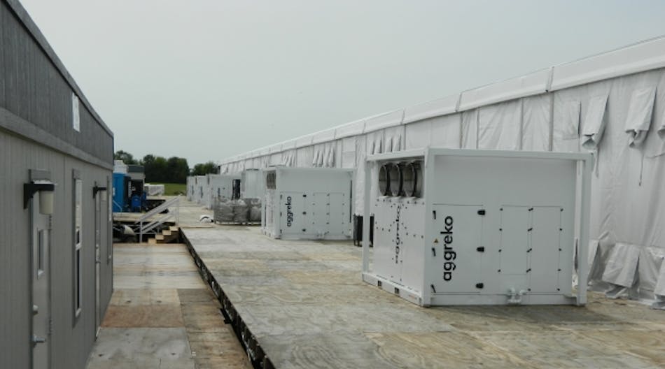 Aggreko air-conditioning units at the Ryder Cup.