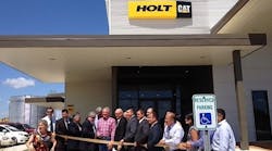 Holt Cat officials prepare for ribbon cutting at its Edinburg Texas dealership facility Holt Cat officials prepare for ribbon cutting at its Edinburg Texas dealership facility