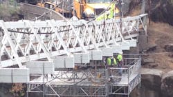 Bridge repair will be an important part of Safway39s Infrastructure Services Group Above crews work on a suspended platform created by Spider which Safway acquired last year Bridge repair will be an important part of Safway39s Infrastructure Services Group Above crews work on a suspended platform created by Spider which Safway acquired last year