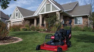 Demand for mowers from professional landscapers was strong for Toro in the fiscal first quarter.