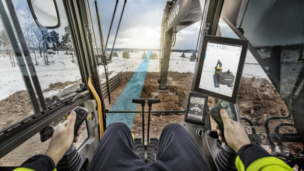 Volvo DigAssist enables operators to make sure they are working according to a job39s specifications