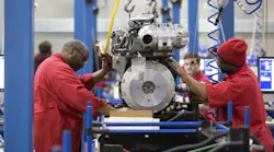 US factory workers on the job in Pendergrass Ga