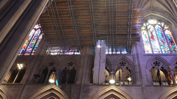 Safway scaffolding in the National Cathedral