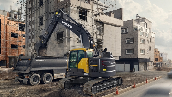 Demand for Volvo excavators in China jumped 99 percent in the first quarter
