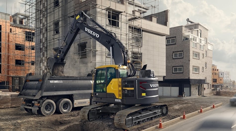 Demand for Volvo excavators in China jumped 99 percent in the first quarter.