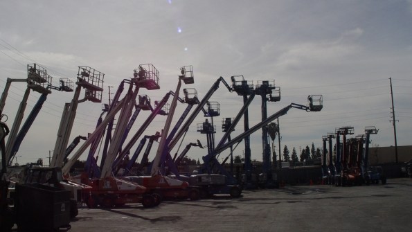 Aerial units at Noble Iron39s Los Angeles rental center