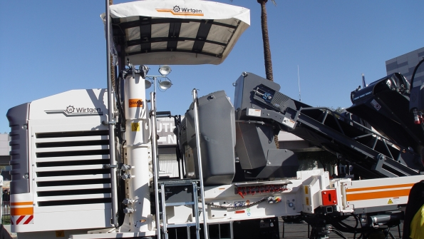 A remoteoperated Wirtgen unit at the World of Concrete last year