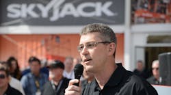 Skyjack president Brad Boehler at a recent trade show.