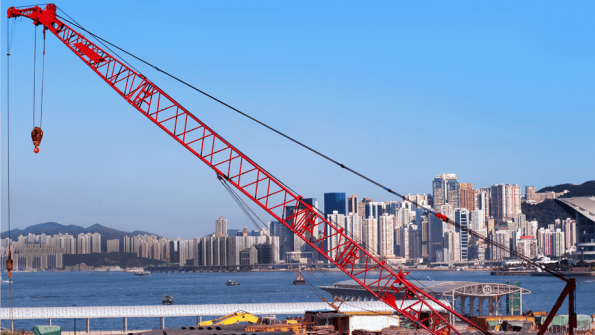 A Coast Crane unit at work