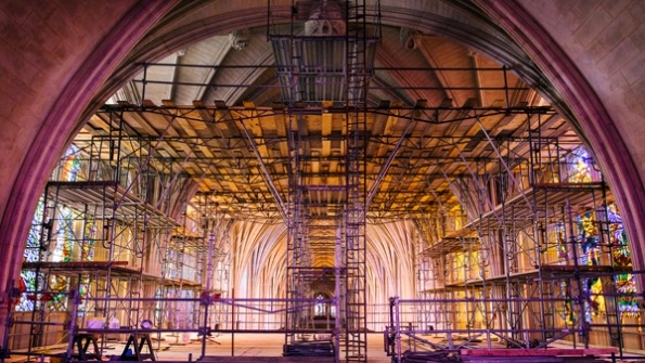 Safway scaffolding at National Cathedral