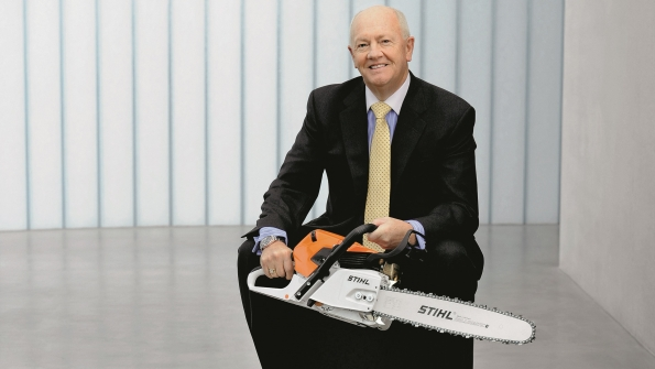 Fred Whyte worked for Stihl for 45 years including 23 as CEO