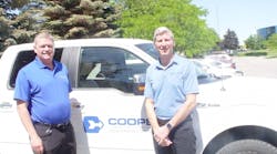CEO Darryl Cooper and president Doug Dougherty near their Mississauga, Ontario, office. Cooper Equipment Rental, Canada&apos;s fastest-growing equipment rental company, is becoming a player in Western Canada.